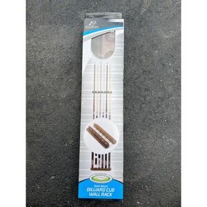EastPoint Solid Wood Billiard Cue Wall Rack‎ 6 Cue Capacity New in Box
